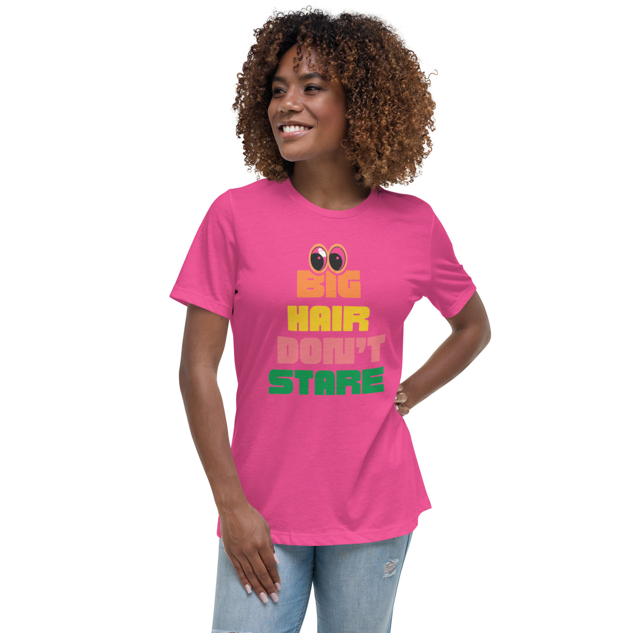 Big Hair Don't Stare! - T-Shirt.