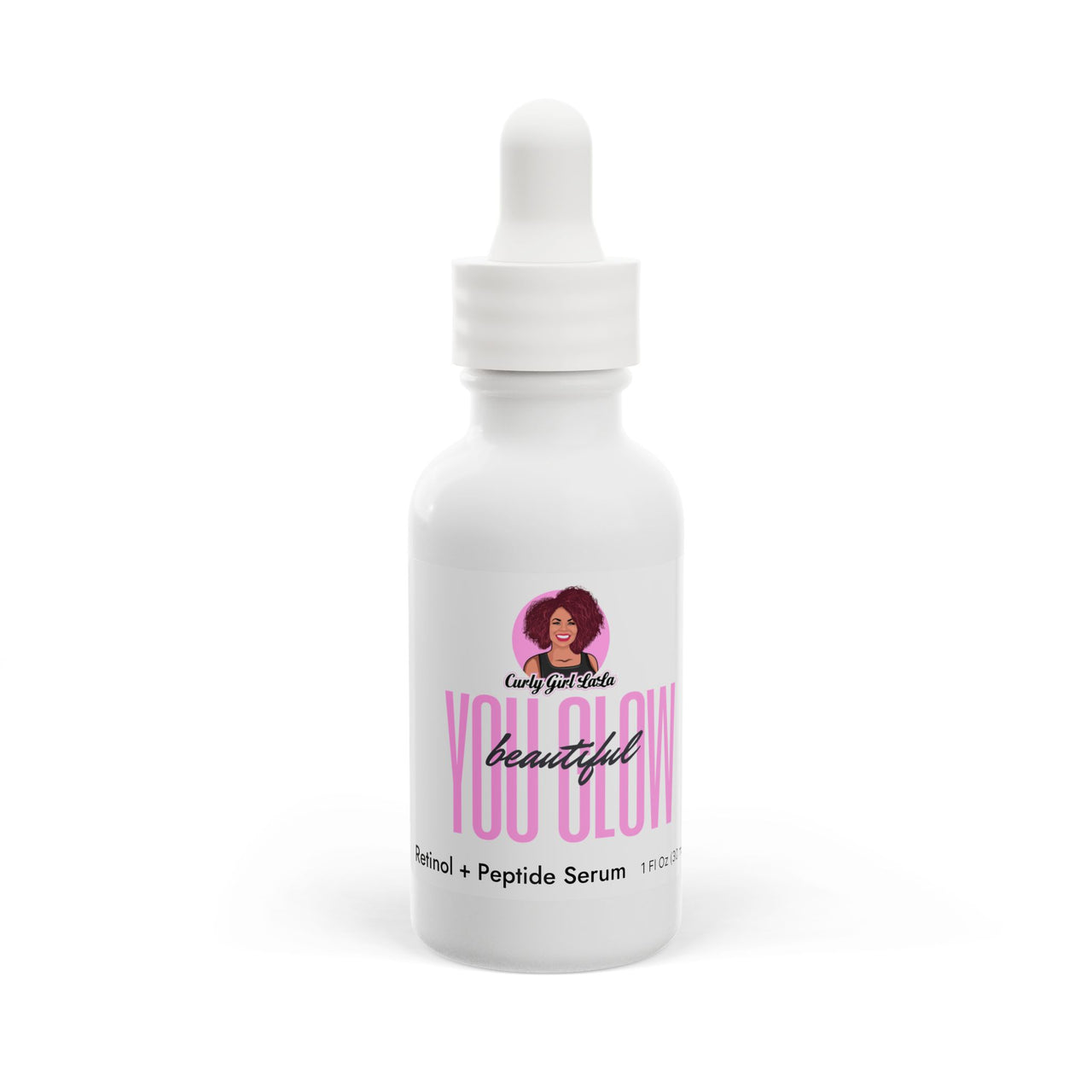 You Glow Beautiful Timeless Elixir by Curly Girl LaLa - Retinol & Peptide Anti-Aging Serum.